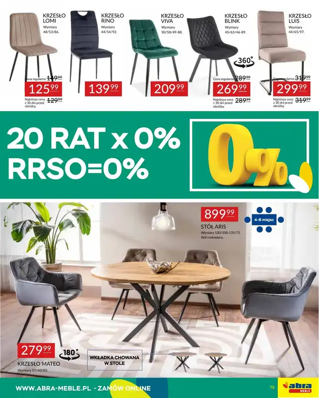 Abra Meble - gazetka promocyjna Oferta meblowa od poniedziałku 19.05 do czwartku 29.05 - strona 19