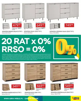 Abra Meble - gazetka promocyjna Oferta meblowa od poniedziałku 19.05 do czwartku 29.05 - strona 29 Abra Meble - gazetka promocyjna Oferta meblowa od poniedziałku 19.05 do czwartku 29.05 - strona 29