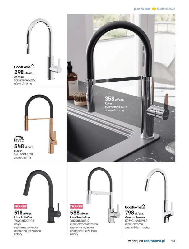Castorama - gazetka promocyjna Katalog Kuchnie 2025 od poniedziałku 19.05 do wtorku 30.09 - strona 155