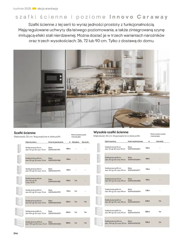 Castorama - gazetka promocyjna Katalog Kuchnie 2025 od poniedziałku 19.05 do wtorku 30.09 - strona 246