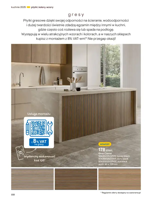 Castorama - gazetka promocyjna Katalog Kuchnie 2025 od poniedziałku 19.05 do wtorku 30.09 - strona 222