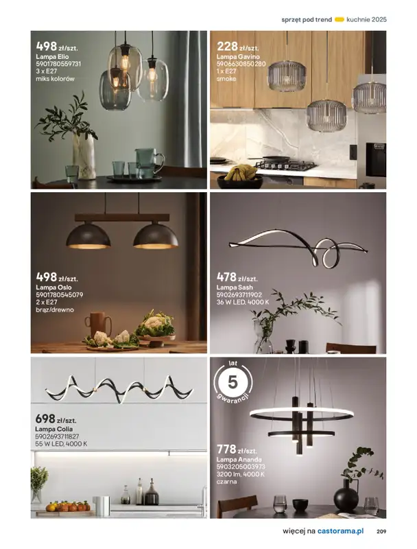 Castorama - gazetka promocyjna Katalog Kuchnie 2025 od poniedziałku 19.05 do wtorku 30.09 - strona 209