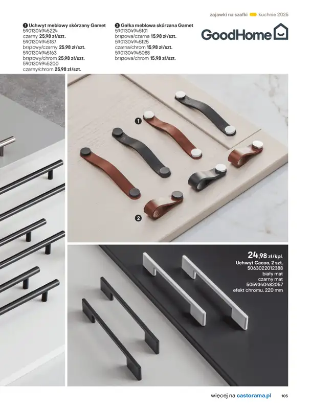 Castorama - gazetka promocyjna Katalog Kuchnie 2025 od poniedziałku 19.05 do wtorku 30.09 - strona 105
