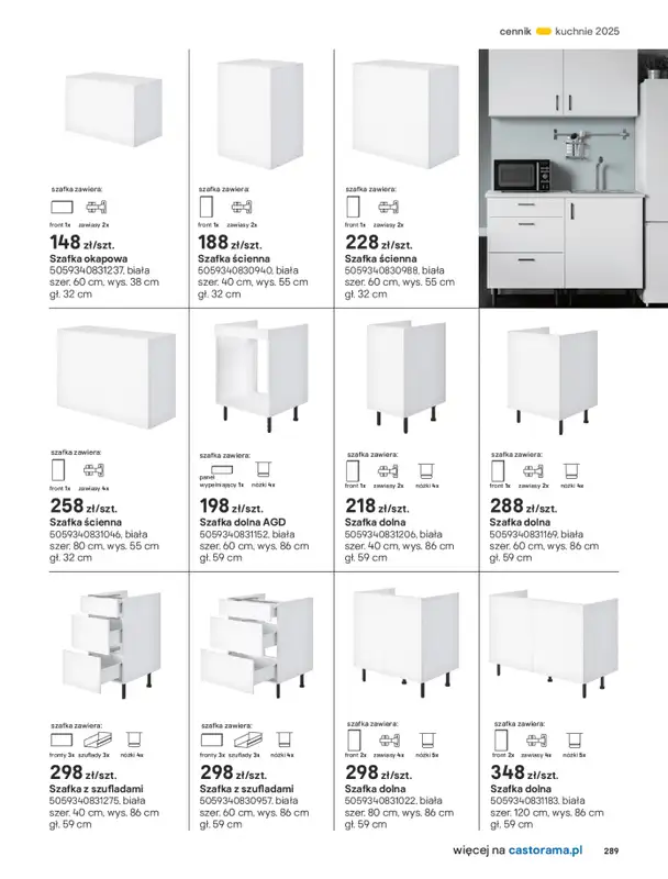 Castorama - gazetka promocyjna Katalog Kuchnie 2025 od poniedziałku 19.05 do wtorku 30.09 - strona 289
