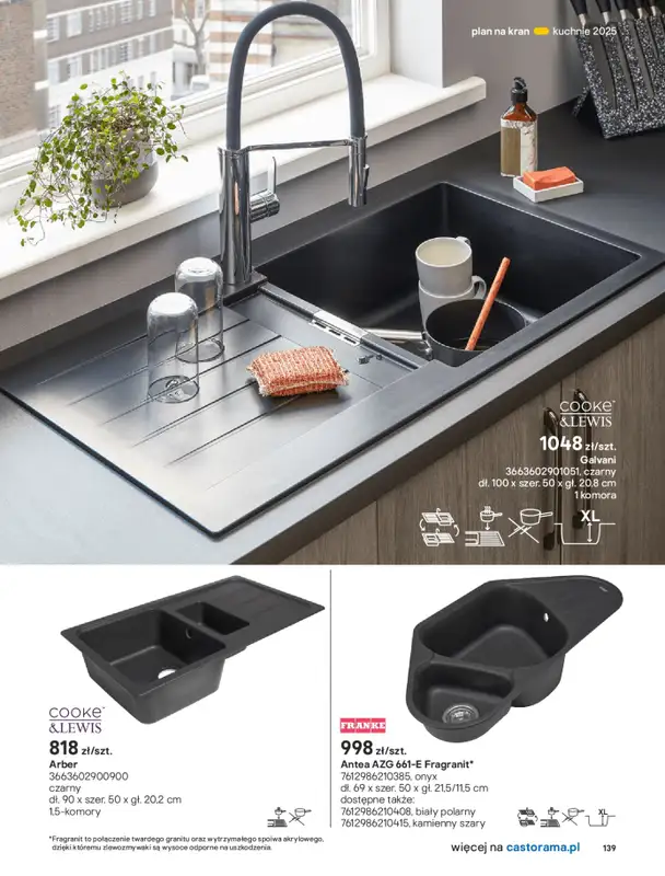 Castorama - gazetka promocyjna Katalog Kuchnie 2025 od poniedziałku 19.05 do wtorku 30.09 - strona 139