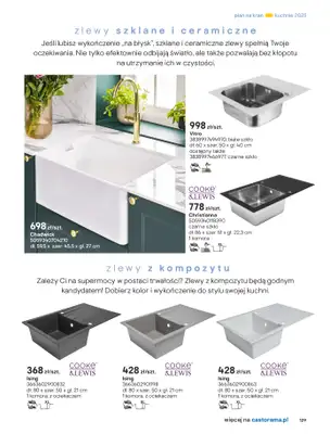Castorama - gazetka promocyjna Katalog Kuchnie 2025 od poniedziałku 19.05 do wtorku 30.09 - strona 129