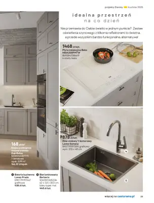 Castorama - gazetka promocyjna Katalog Kuchnie 2025 od poniedziałku 19.05 do wtorku 30.09 - strona 23
