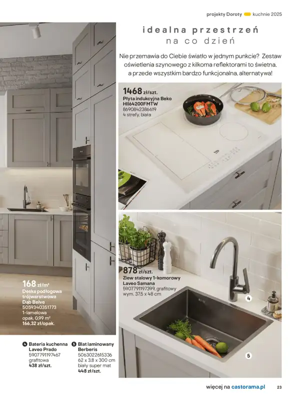 Castorama - gazetka promocyjna Katalog Kuchnie 2025 od poniedziałku 19.05 do wtorku 30.09 - strona 23