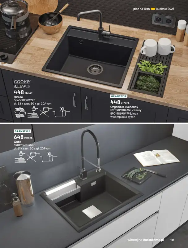 Castorama - gazetka promocyjna Katalog Kuchnie 2025 od poniedziałku 19.05 do wtorku 30.09 - strona 135