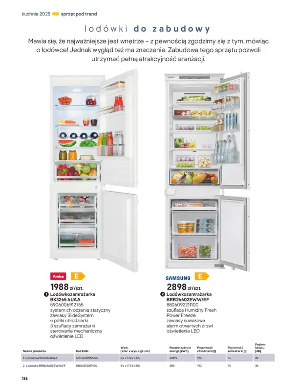 Castorama - gazetka promocyjna Katalog Kuchnie 2025 od poniedziałku 19.05 do wtorku 30.09 - strona 186