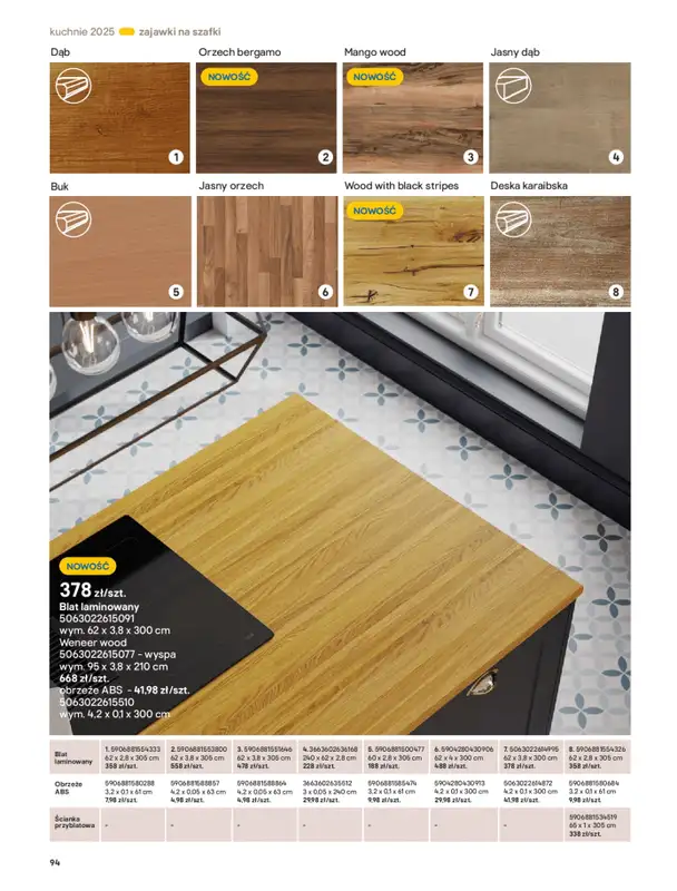 Castorama - gazetka promocyjna Katalog Kuchnie 2025 od poniedziałku 19.05 do wtorku 30.09 - strona 94