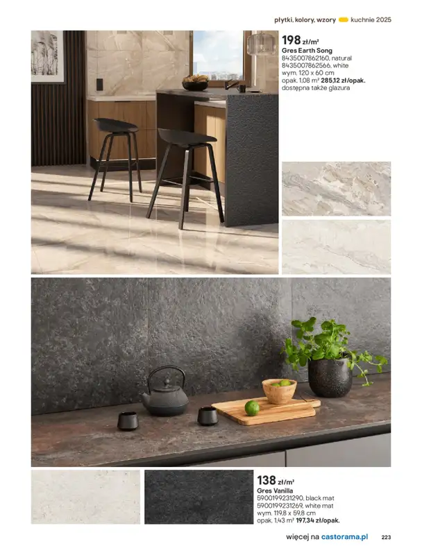 Castorama - gazetka promocyjna Katalog Kuchnie 2025 od poniedziałku 19.05 do wtorku 30.09 - strona 223