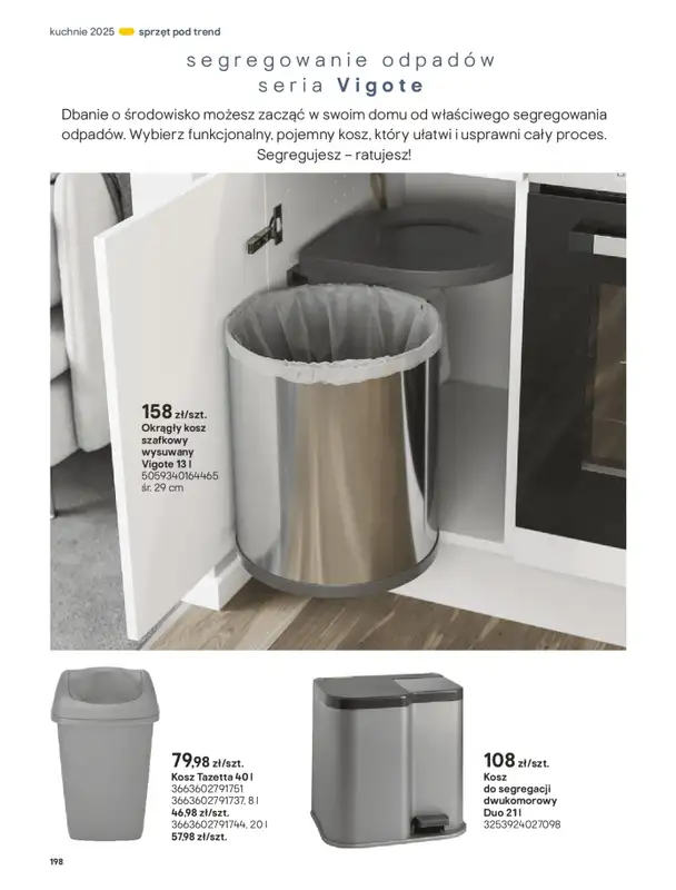 Castorama - gazetka promocyjna Katalog Kuchnie 2025 od poniedziałku 19.05 do wtorku 30.09 - strona 198
