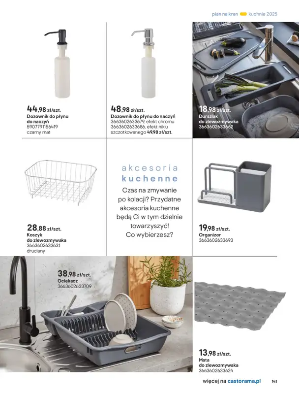 Castorama - gazetka promocyjna Katalog Kuchnie 2025 od poniedziałku 19.05 do wtorku 30.09 - strona 141