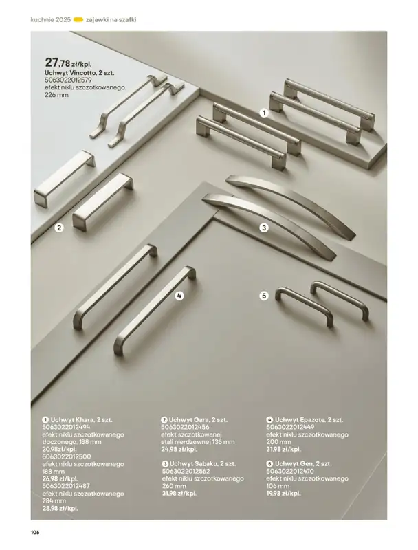 Castorama - gazetka promocyjna Katalog Kuchnie 2025 od poniedziałku 19.05 do wtorku 30.09 - strona 106