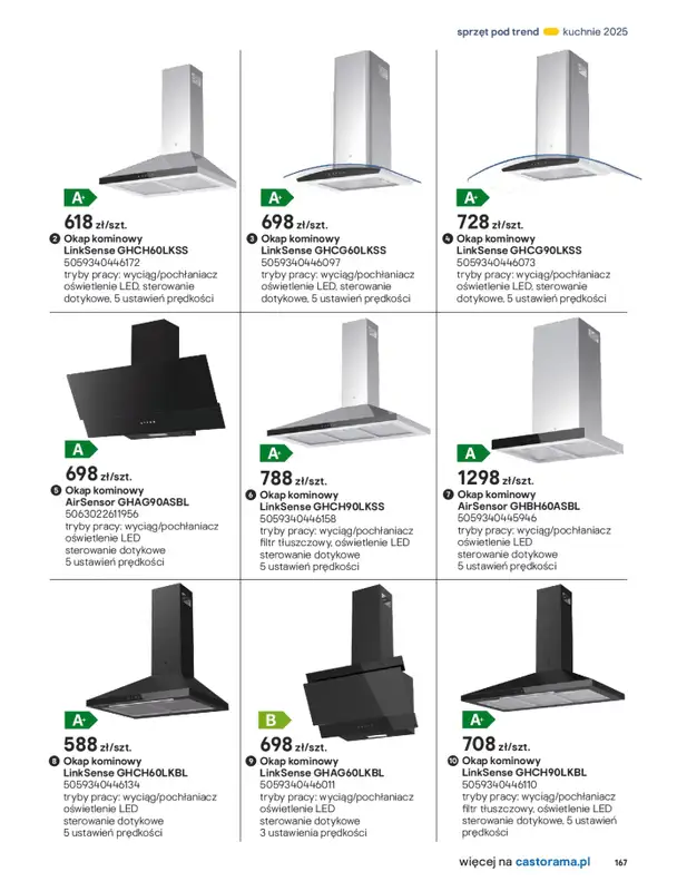 Castorama - gazetka promocyjna Katalog Kuchnie 2025 od poniedziałku 19.05 do wtorku 30.09 - strona 167