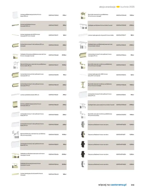 Castorama - gazetka promocyjna Katalog Kuchnie 2025 od poniedziałku 19.05 do wtorku 30.09 - strona 245