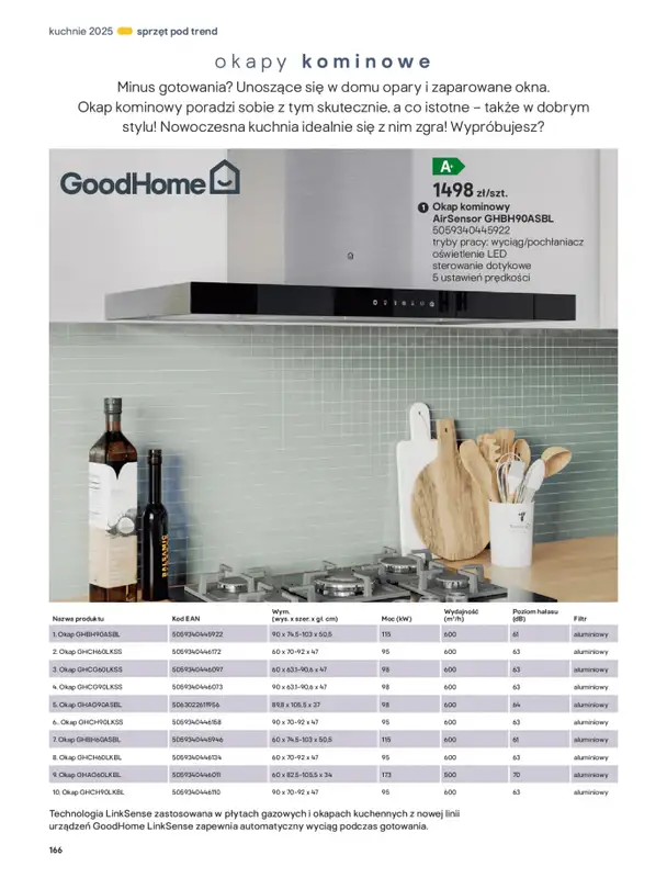 Castorama - gazetka promocyjna Katalog Kuchnie 2025 od poniedziałku 19.05 do wtorku 30.09 - strona 166