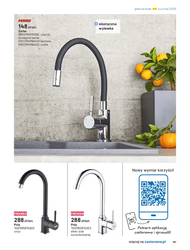 Castorama - gazetka promocyjna Katalog Kuchnie 2025 od poniedziałku 19.05 do wtorku 30.09 - strona 151