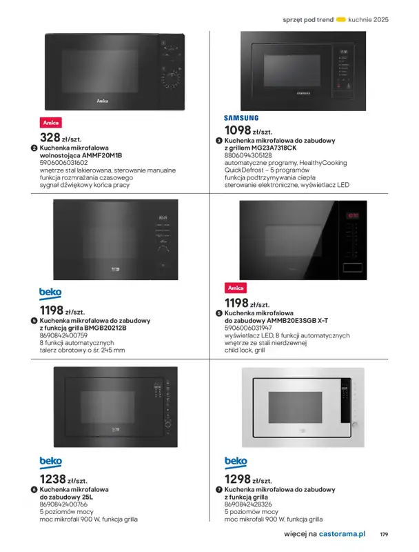 Castorama - gazetka promocyjna Katalog Kuchnie 2025 od poniedziałku 19.05 do wtorku 30.09 - strona 179