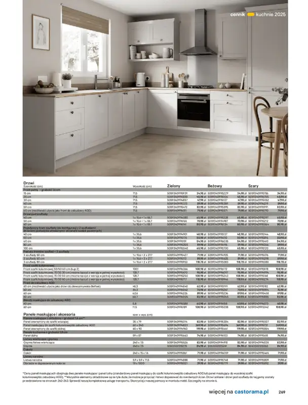 Castorama - gazetka promocyjna Katalog Kuchnie 2025 od poniedziałku 19.05 do wtorku 30.09 - strona 269