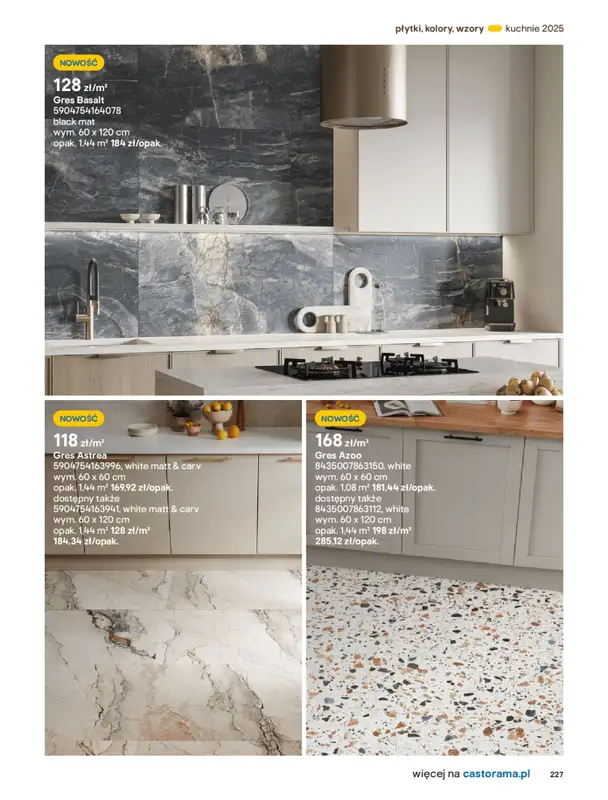 Castorama - gazetka promocyjna Katalog Kuchnie 2025 od poniedziałku 19.05 do wtorku 30.09 - strona 227