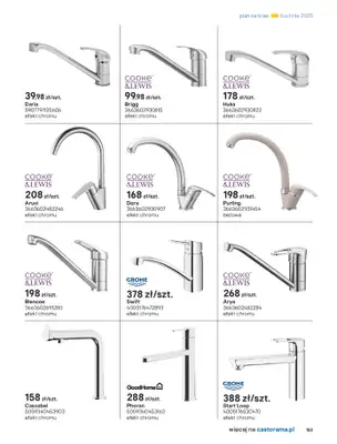 Castorama - gazetka promocyjna Katalog Kuchnie 2025 od poniedziałku 19.05 do wtorku 30.09 - strona 153