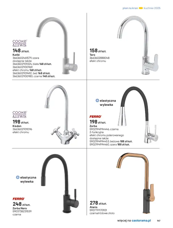 Castorama - gazetka promocyjna Katalog Kuchnie 2025 od poniedziałku 19.05 do wtorku 30.09 - strona 147
