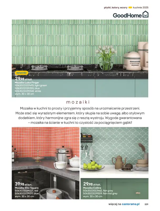Castorama - gazetka promocyjna Katalog Kuchnie 2025 od poniedziałku 19.05 do wtorku 30.09 - strona 229