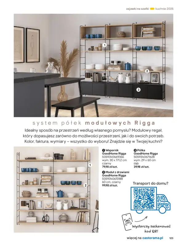 Castorama - gazetka promocyjna Katalog Kuchnie 2025 od poniedziałku 19.05 do wtorku 30.09 - strona 123