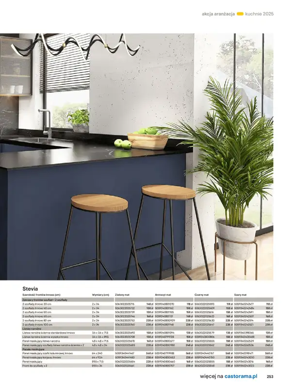Castorama - gazetka promocyjna Katalog Kuchnie 2025 od poniedziałku 19.05 do wtorku 30.09 - strona 253