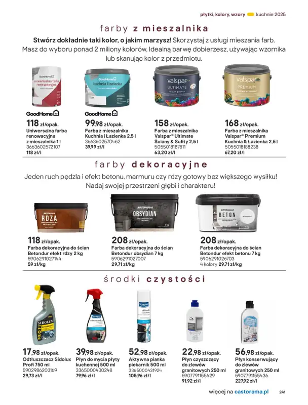 Castorama - gazetka promocyjna Katalog Kuchnie 2025 od poniedziałku 19.05 do wtorku 30.09 - strona 241