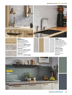 Castorama - gazetka promocyjna Katalog Kuchnie 2025 od poniedziałku 19.05 do wtorku 30.09 - strona 221