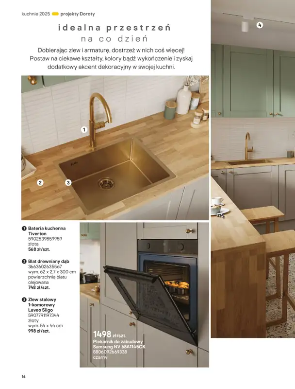Castorama - gazetka promocyjna Katalog Kuchnie 2025 od poniedziałku 19.05 do wtorku 30.09 - strona 16