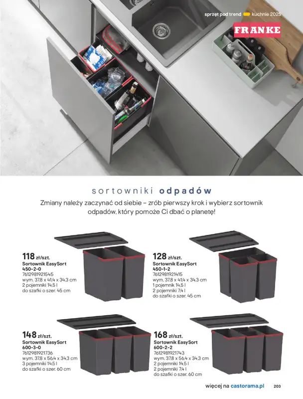 Castorama - gazetka promocyjna Katalog Kuchnie 2025 od poniedziałku 19.05 do wtorku 30.09 - strona 203
