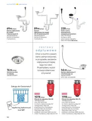 Castorama - gazetka promocyjna Katalog Kuchnie 2025 od poniedziałku 19.05 do wtorku 30.09 - strona 140