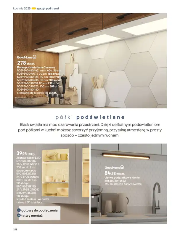 Castorama - gazetka promocyjna Katalog Kuchnie 2025 od poniedziałku 19.05 do wtorku 30.09 - strona 212