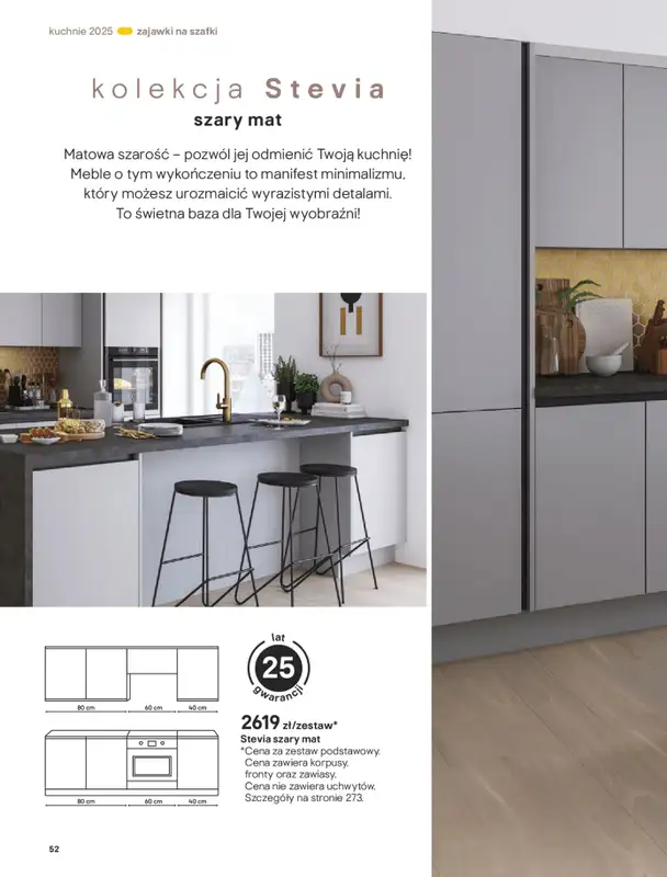 Castorama - gazetka promocyjna Katalog Kuchnie 2025 od poniedziałku 19.05 do wtorku 30.09 - strona 52