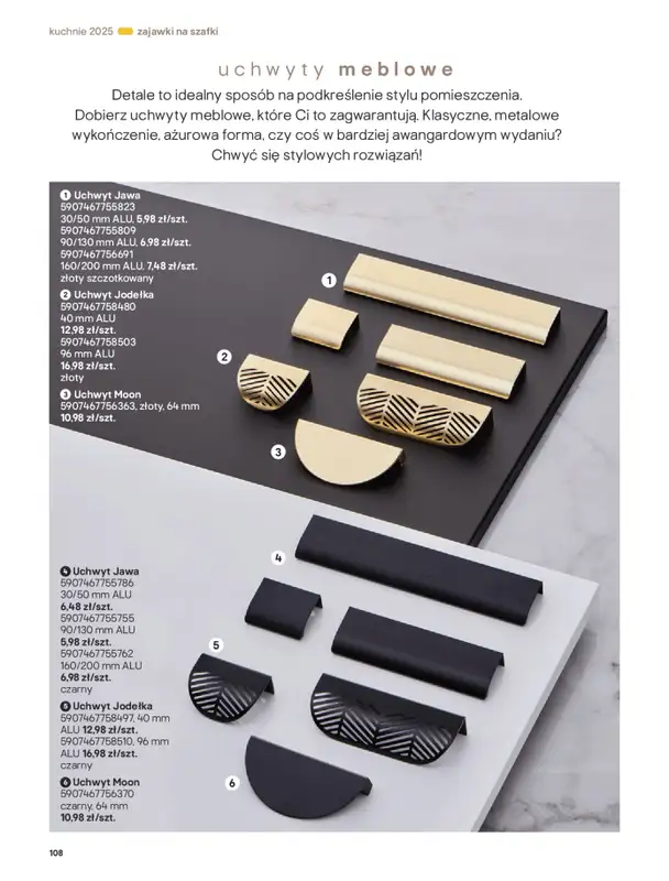 Castorama - gazetka promocyjna Katalog Kuchnie 2025 od poniedziałku 19.05 do wtorku 30.09 - strona 108