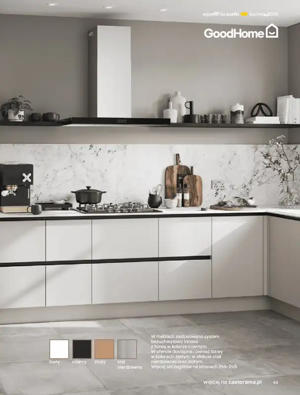 Castorama - gazetka promocyjna Katalog Kuchnie 2025 od poniedziałku 19.05 do wtorku 30.09 - strona 43