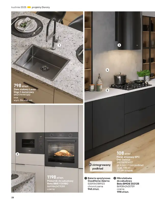 Castorama - gazetka promocyjna Katalog Kuchnie 2025 od poniedziałku 19.05 do wtorku 30.09 - strona 28