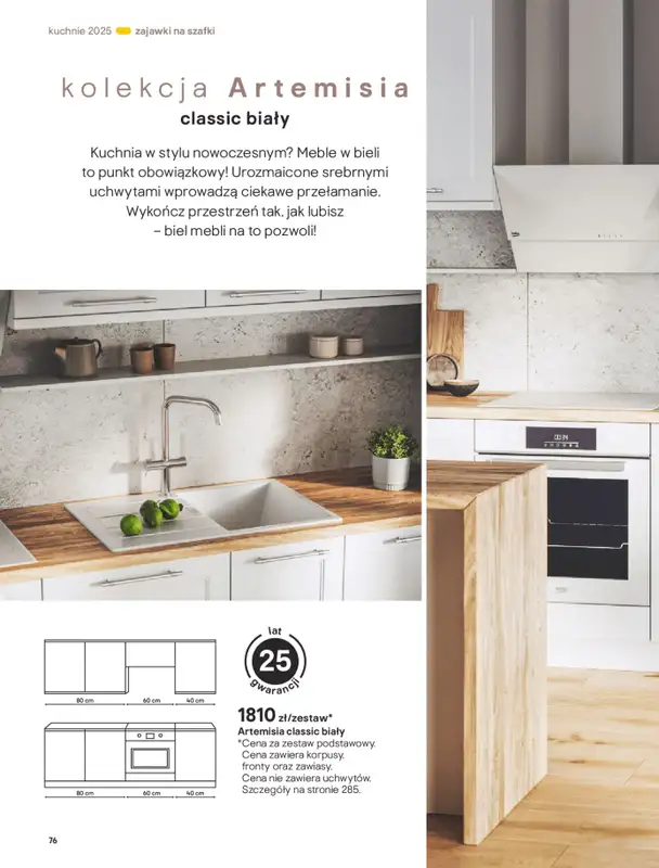 Castorama - gazetka promocyjna Katalog Kuchnie 2025 od poniedziałku 19.05 do wtorku 30.09 - strona 76