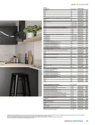 Castorama - gazetka promocyjna Katalog Kuchnie 2025 od poniedziałku 19.05 do wtorku 30.09 - strona 281