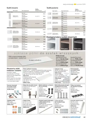 Castorama - gazetka promocyjna Katalog Kuchnie 2025 od poniedziałku 19.05 do wtorku 30.09 - strona 261