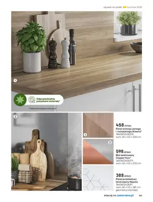 Castorama - gazetka promocyjna Katalog Kuchnie 2025 od poniedziałku 19.05 do wtorku 30.09 - strona 103