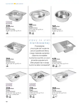Castorama - gazetka promocyjna Katalog Kuchnie 2025 od poniedziałku 19.05 do wtorku 30.09 - strona 130