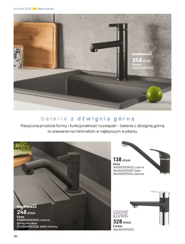 Castorama - gazetka promocyjna Katalog Kuchnie 2025 od poniedziałku 19.05 do wtorku 30.09 - strona 152