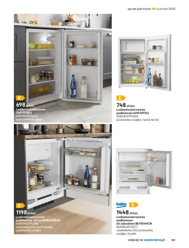 Castorama - gazetka promocyjna Katalog Kuchnie 2025 od poniedziałku 19.05 do wtorku 30.09 - strona 189