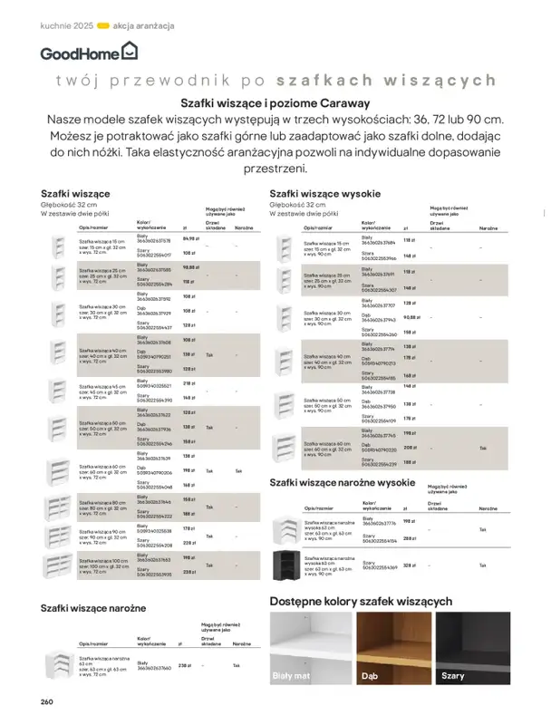 Castorama - gazetka promocyjna Katalog Kuchnie 2025 od poniedziałku 19.05 do wtorku 30.09 - strona 260