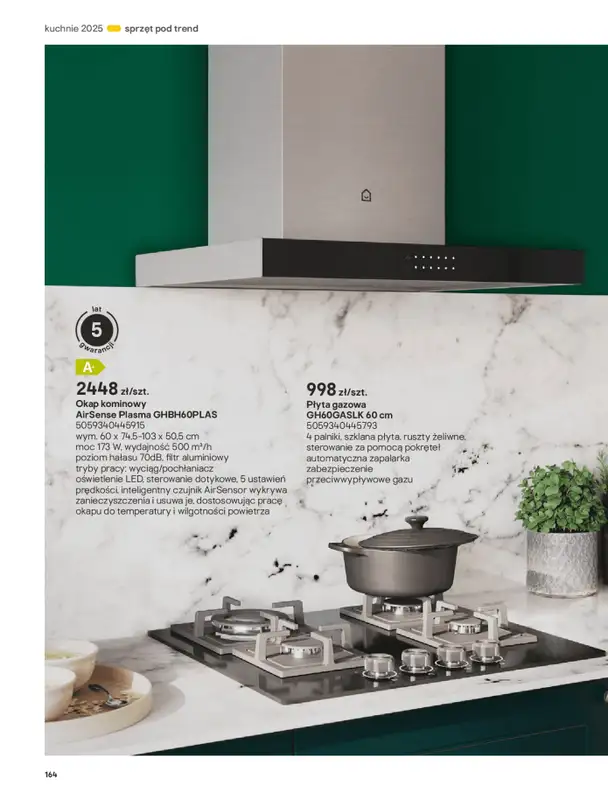 Castorama - gazetka promocyjna Katalog Kuchnie 2025 od poniedziałku 19.05 do wtorku 30.09 - strona 164